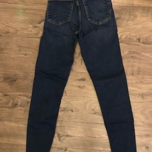 TopShop dark wash high rise jeans 26W/32 L